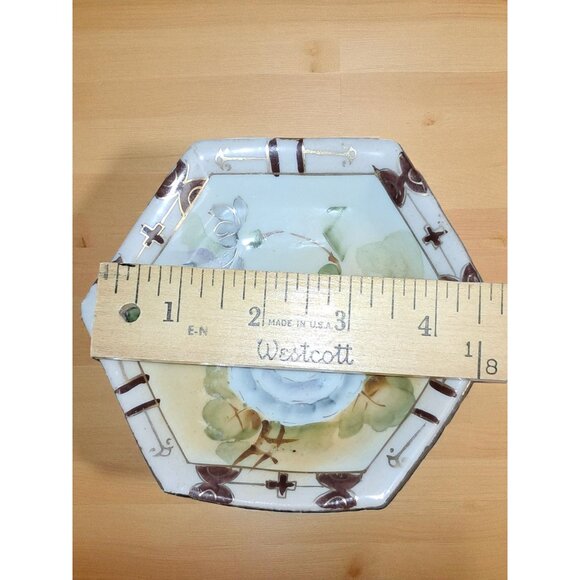 Antique 1891 - 1921 Nippon Te -Oh Hand -painted Porcelain Teacup and Saucer - Picture 16 of 16